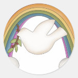 RAINBOW1-PDD ROUND STICKERS
