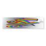 Rainbow # 3 Tattoo Bumper Sticker
