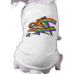 Rainbow # 3 Tattoo Pet Tshirt