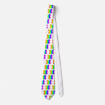 rainbow 4 leaf clover necktie
