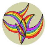 Rainbow # 4 Tattoo Stickers