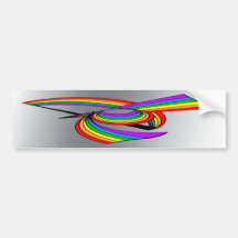Rainbow # 5 Tattoo Bumper Stickers