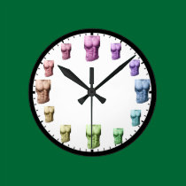 Rainbow Abs Wall Clock wall clocks