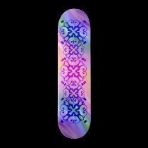 Rainbow Abstract 2 Roll skateboards