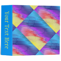 Rainbow Abstract 3 Ring Binders