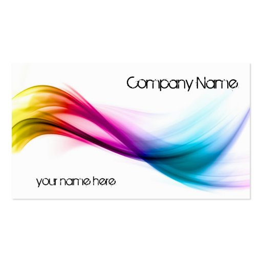 Rainbow abstract background business cards