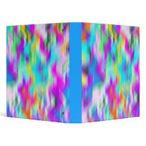 Rainbow Abstract Colors 3 Ring Binder
