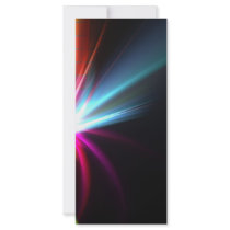 Rainbow Abstract Fractal Rack Card Design