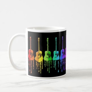 Rainbow Acoustic Guitars Coffee Mug