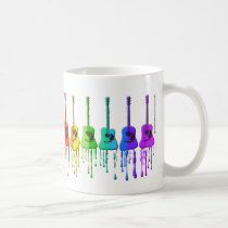 Rainbow Acoustic Guitars Coffee Mug mugs