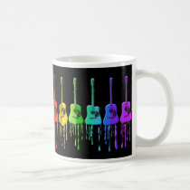 Rainbow Acoustic Guitars Coffee Mug mugs