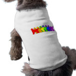 Rainbow Afghan Hound Dog T-shirt