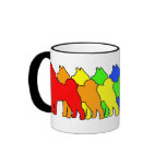 Rainbow Akita Coffee Mug