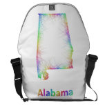 Rainbow Alabama map Courier Bag