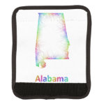 Rainbow Alabama map Luggage Handle Wrap