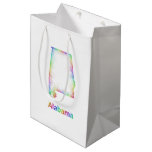 Rainbow Alabama map Medium Gift Bag