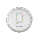 Rainbow Alabama map Ring