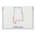 Rainbow Alabama map Tyvek® Card Case Wallet