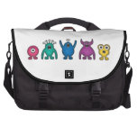 Rainbow Alien Monsters Computer Bag