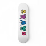 Rainbow Alien Monsters Custom Skateboard