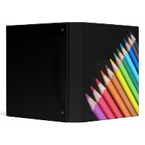 Rainbow and black binders by scarletquill Rainbow and black binders