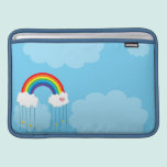 Rainbow and clouds raining stars ipad sleeves