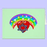 Rainbow and Jewish Stars cards