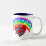 Rainbow and Jewish Stars Coffee Mug