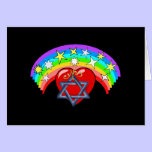 Rainbow and Jewish Stars cards