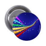 Rainbow and Stars Pinback Button