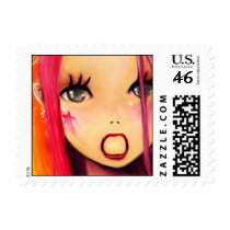 Rainbow and Stars postage