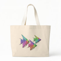 Rainbow Angel Fish Canvas Bag