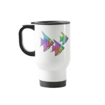 Rainbow Angel Fish Coffee Mugs