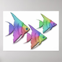 Rainbow Angel Fish Posters