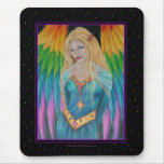 Rainbow Angel mouse pad
