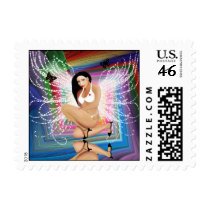 Rainbow Angel Postage Stamps