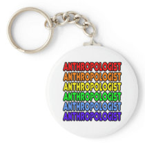 Rainbow Anthropologist Keychain