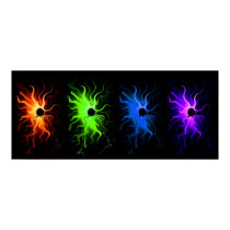 Rainbow at Night print by SuzeeQ Rainbow at Night print