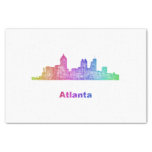 Rainbow Atlanta skyline 10" X 15" Tissue Paper