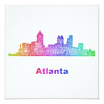 Rainbow Atlanta skyline Card