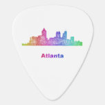 Rainbow Atlanta skyline Guitar Pick