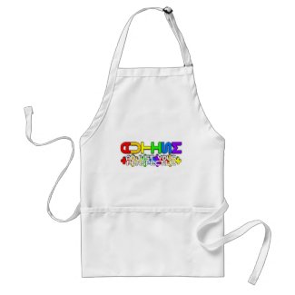 Rainbow Autism Puzzle apron