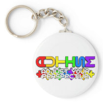Rainbow Autism Puzzle Key Chain