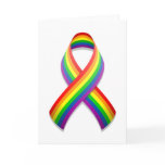 Rainbow Awareness Ribbon Card