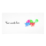 Rainbow baby turtle photo greeting card Rainbow baby turtle photo greeting card