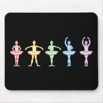 Rainbow Ballerinas Mousepads