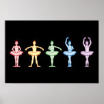 Rainbow Ballerinas Posters