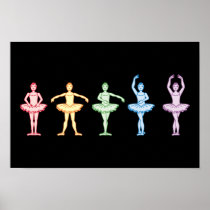 Rainbow Ballerinas Posters