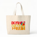 rainbow balloons. born hate free. bags