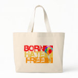 rainbow balloons. born hate free. bags